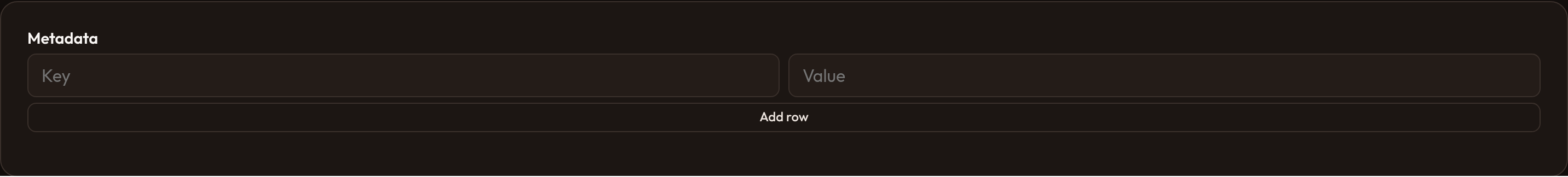 Orbit Basic key-value (dark)