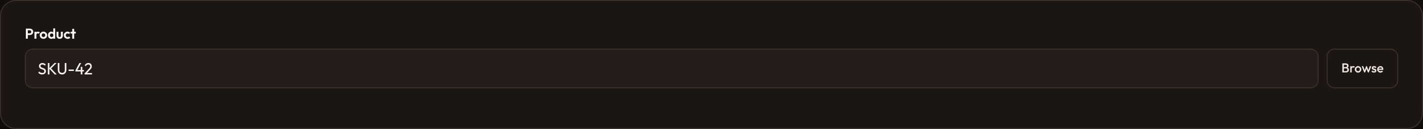 Orbit With existing value (dark)