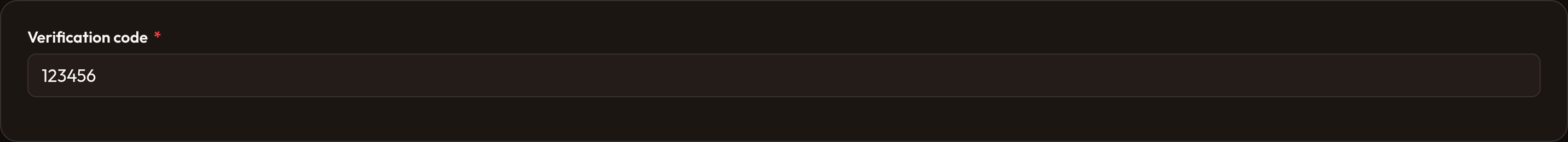 Orbit Required OTP (dark)