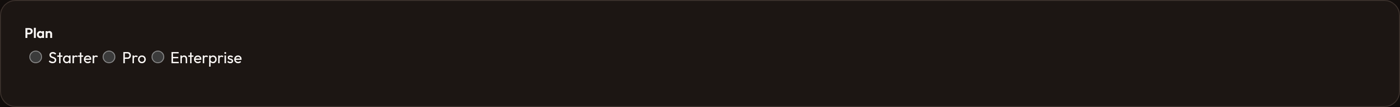 Orbit Basic radio (dark)