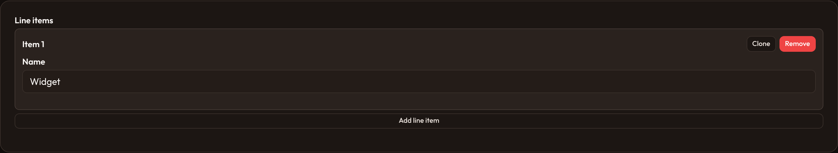 Orbit Add and remove controls (dark)