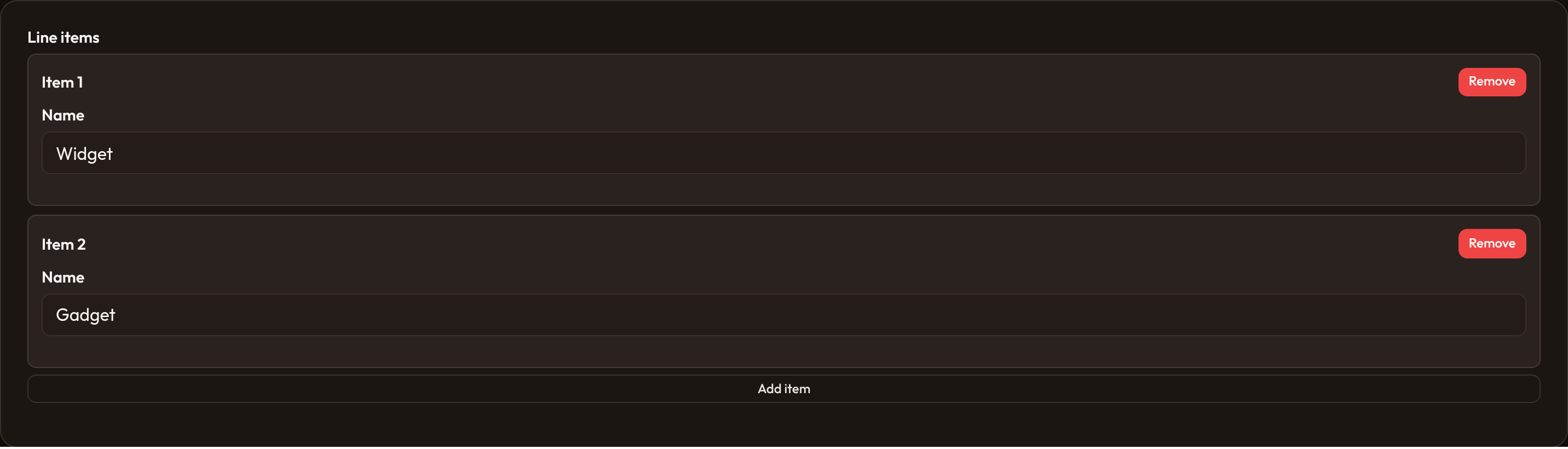 Orbit Item limits (dark)