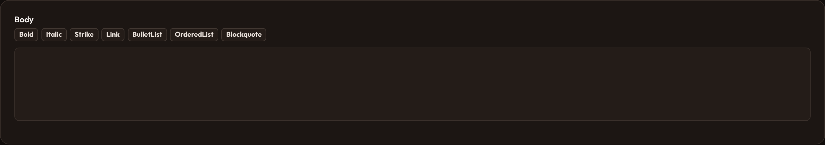 Orbit Custom toolbar (dark)