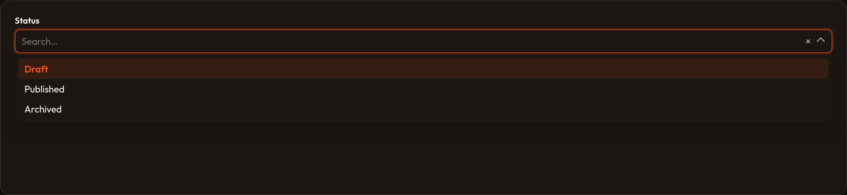 Orbit Native vs custom select (dark)