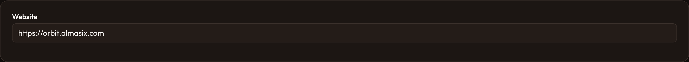Orbit URL (dark)