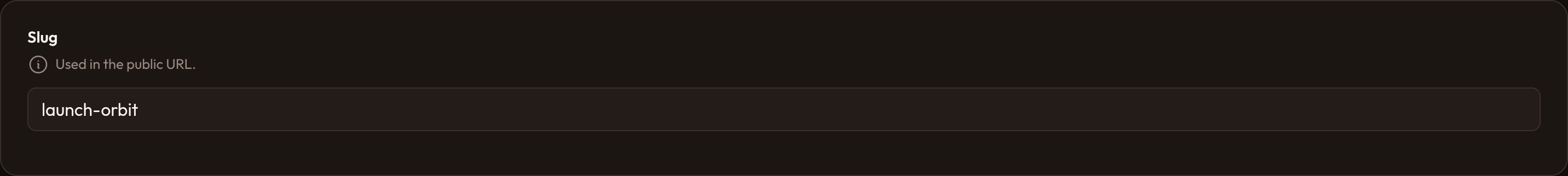 Orbit Conditional required (dark)