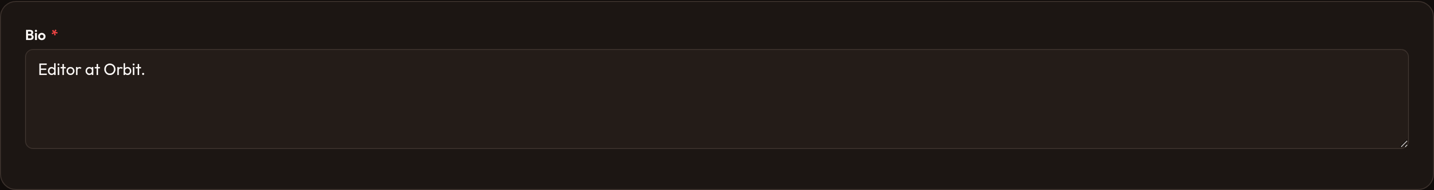 Orbit Length validation (dark)
