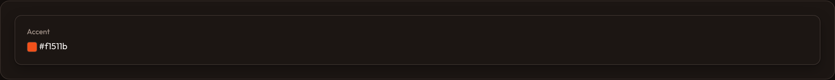 Orbit Color entry placeholder (dark)