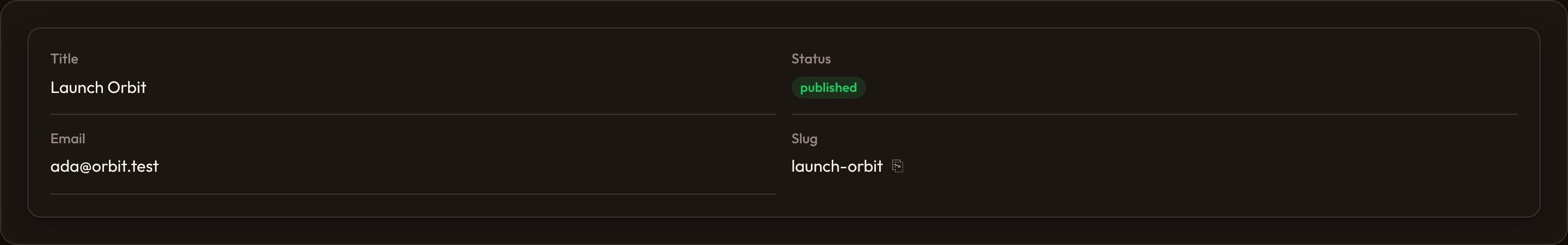 Orbit Infolist columns (dark)