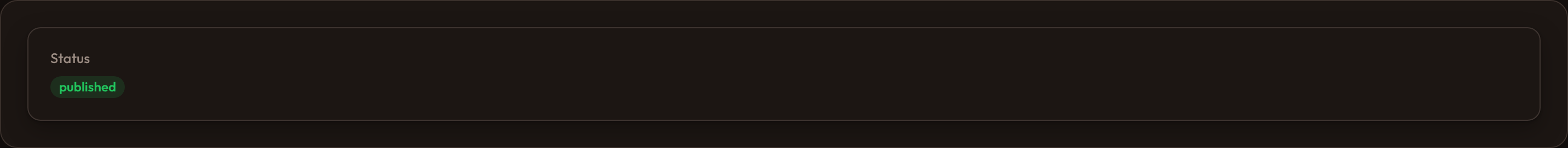 Orbit Text entry badge (dark)