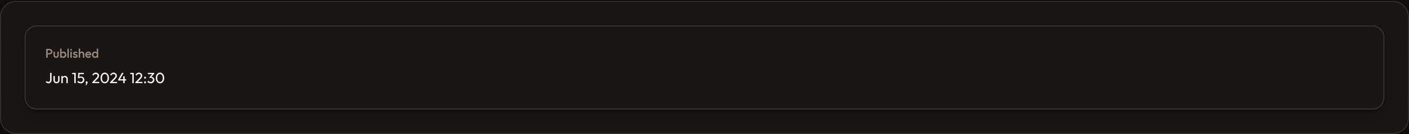 Orbit Text entry date (dark)