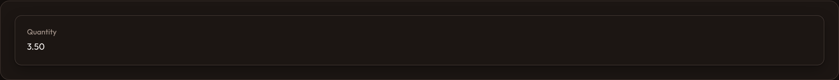 Orbit Text entry numeric (dark)