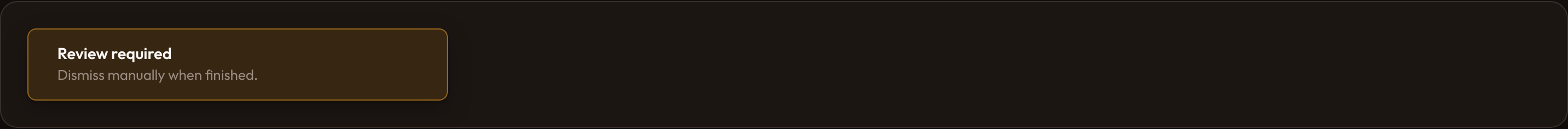 Orbit Notification persistent (dark)