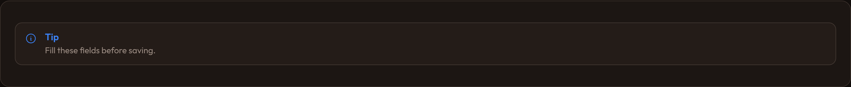 Orbit Warning callout (dark)