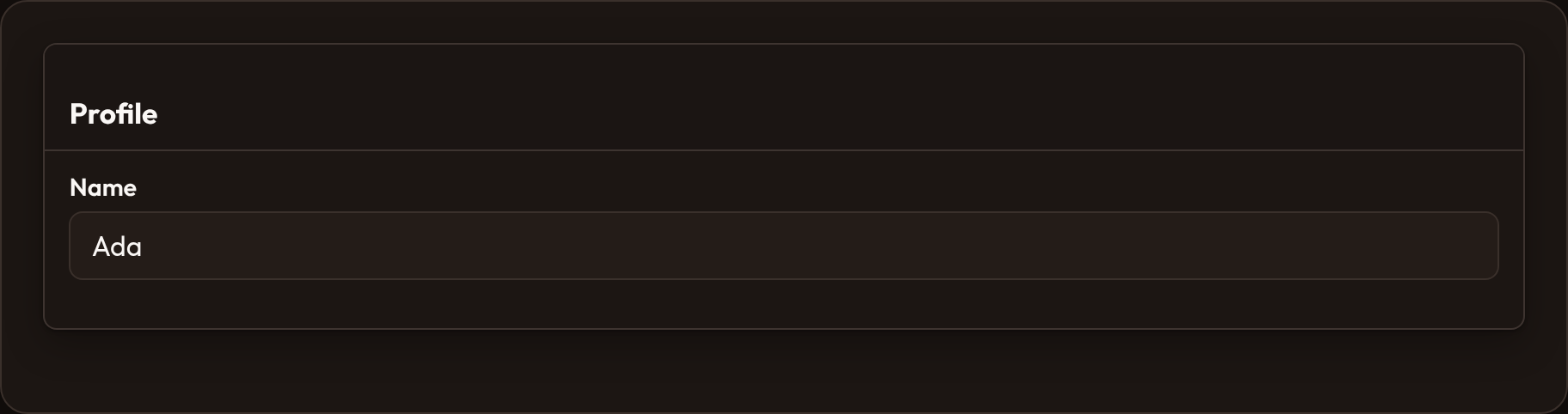 Compact section (dark)