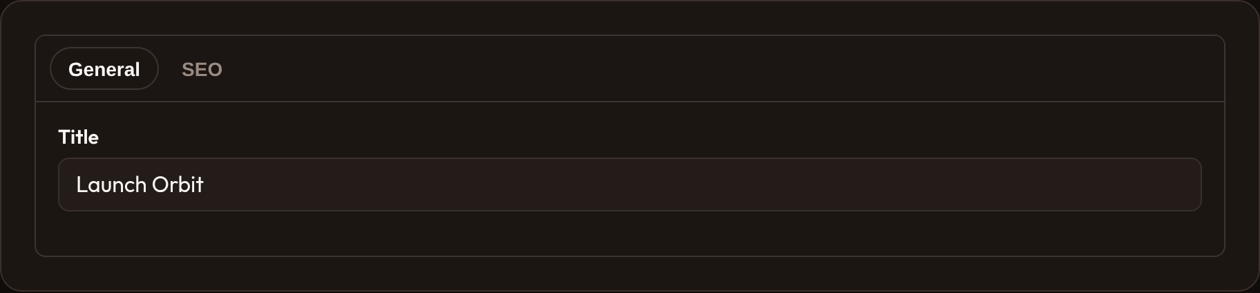 Basic tabs (dark)