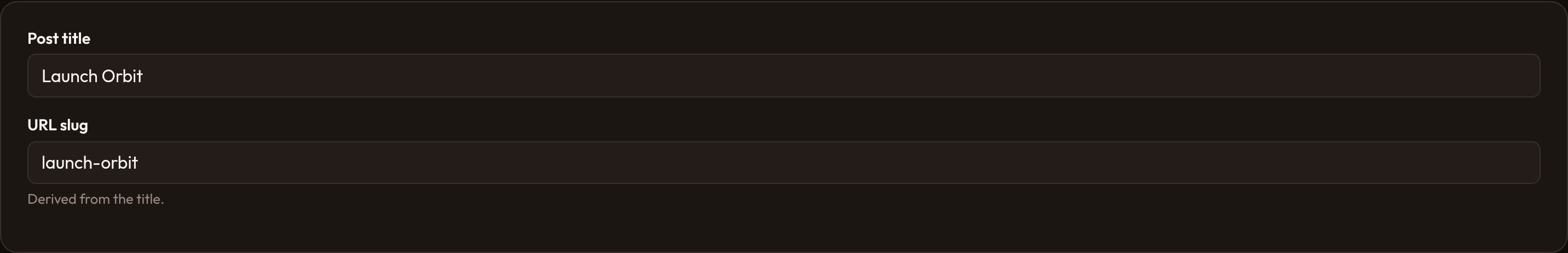 Orbit HTML helpers (dark)