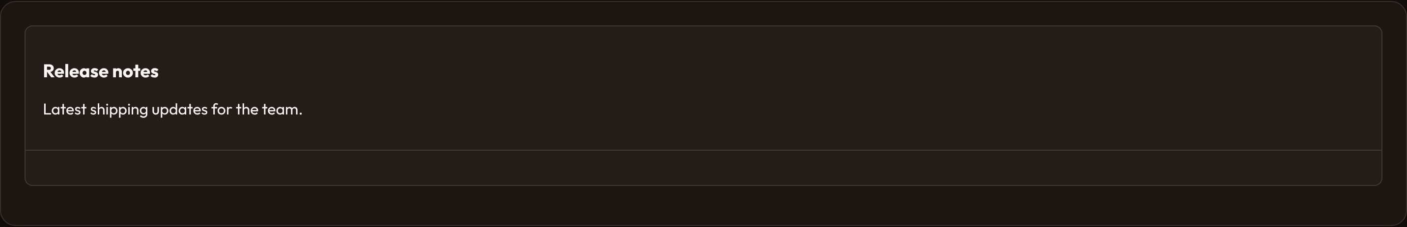 Orbit Widget heading (dark)