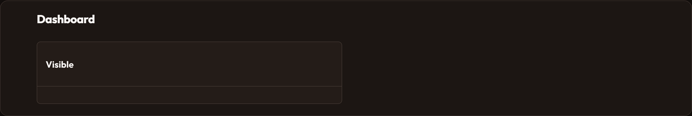 Orbit Widget visibility (dark)