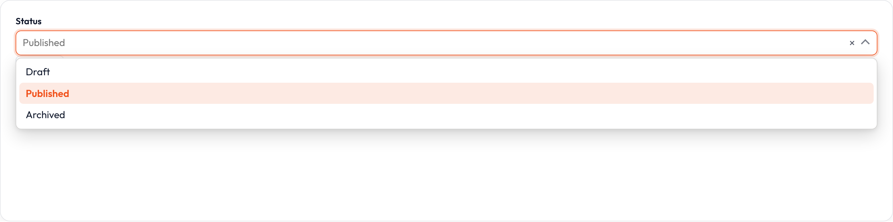 Orbit Editing the selected option (light)