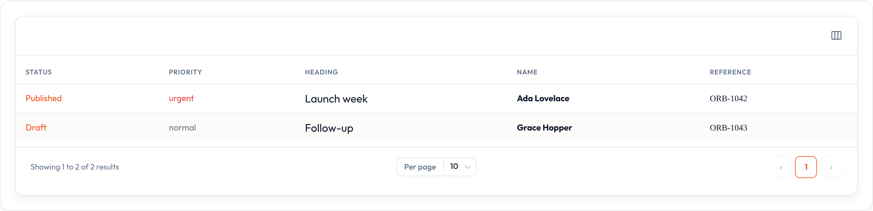 Text colors (light)