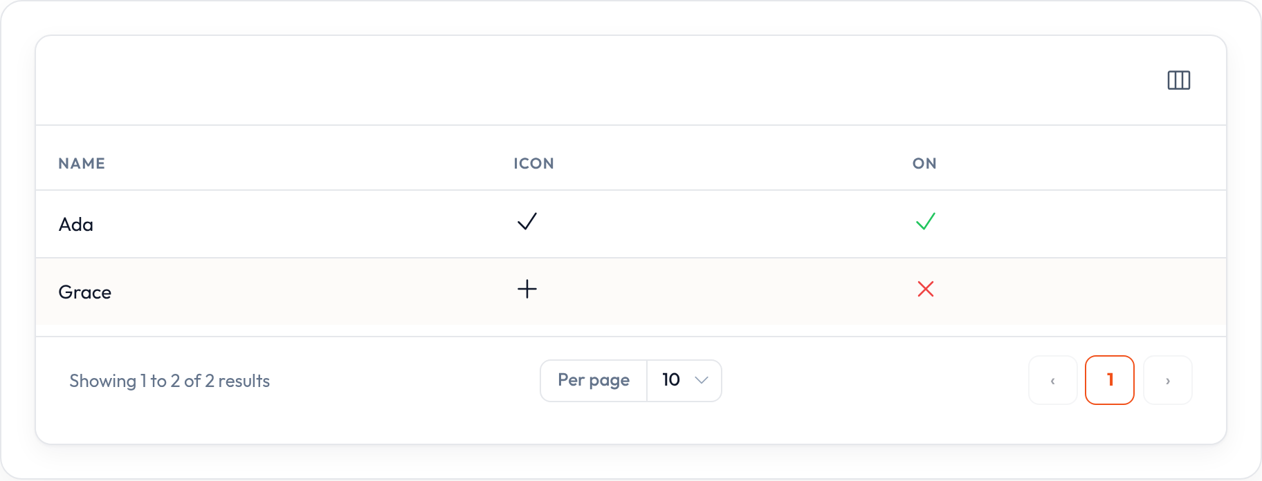 Icon boolean (light)