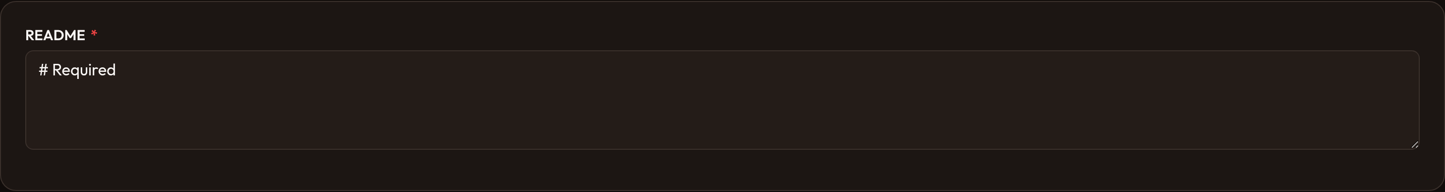 Orbit Required markdown (dark)