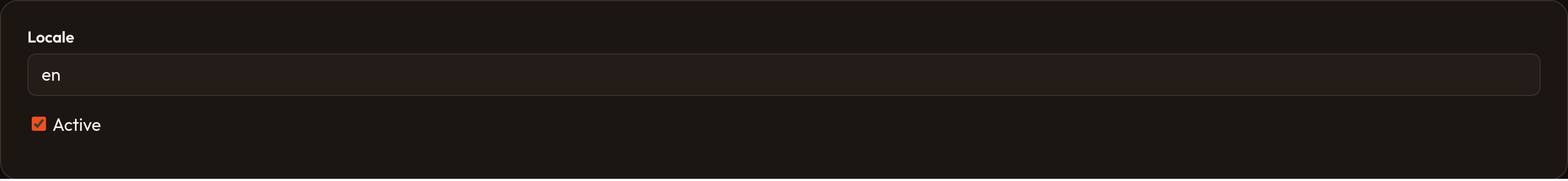 Orbit field defaults (dark)
