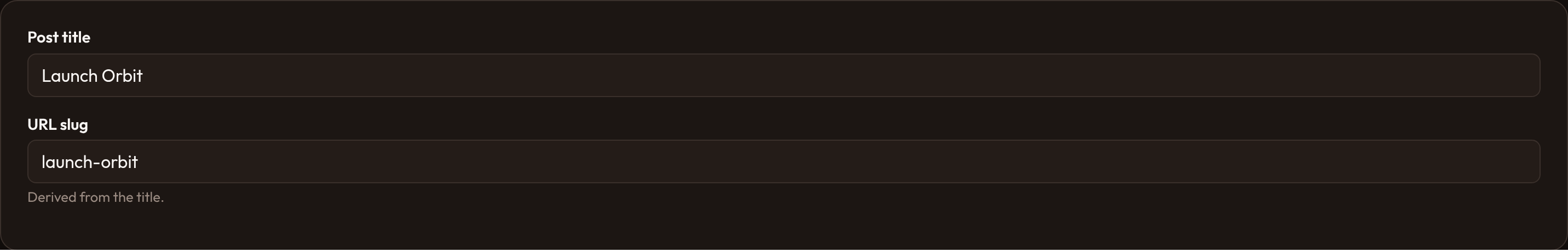 Orbit field labels (dark)