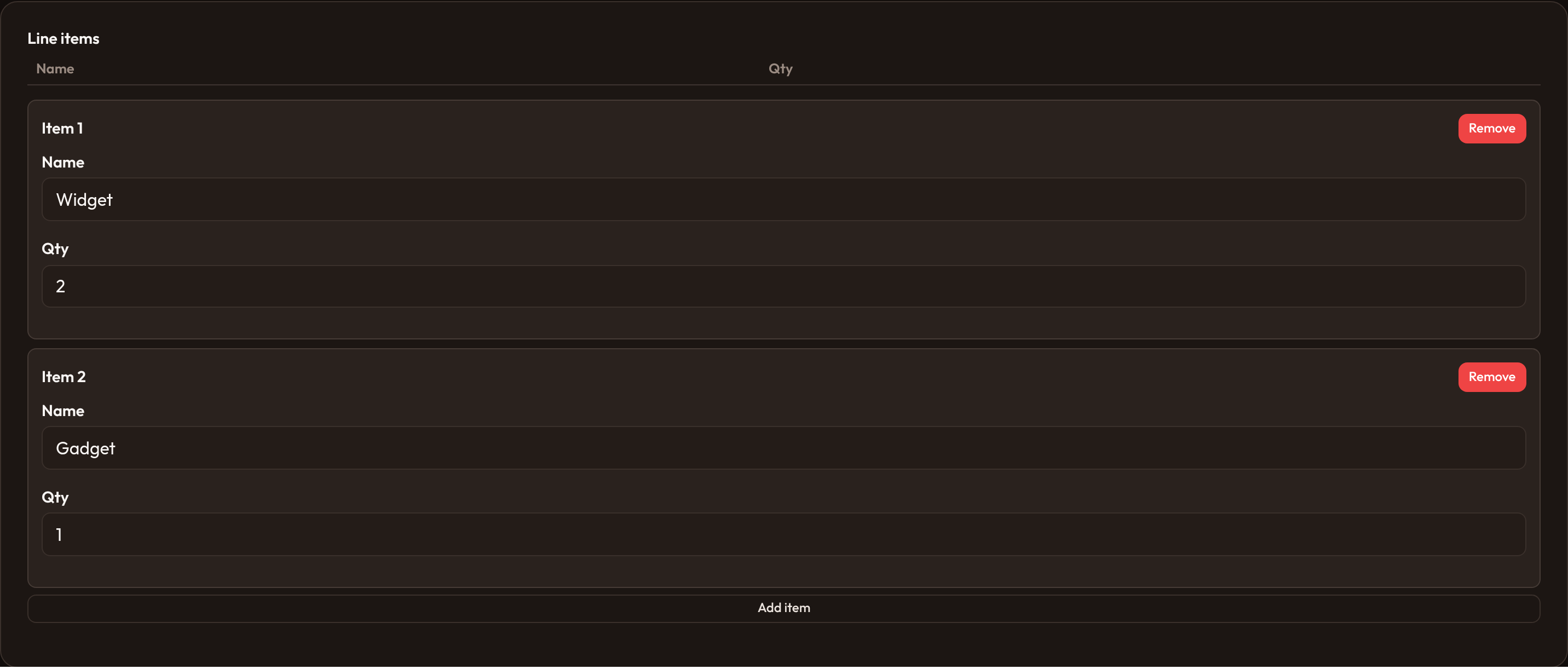 Orbit Table layout (dark)