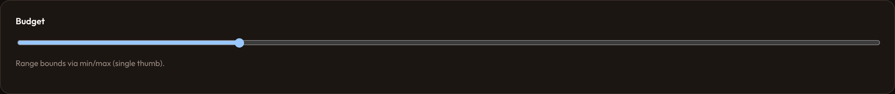 Orbit Using the custom field (dark)