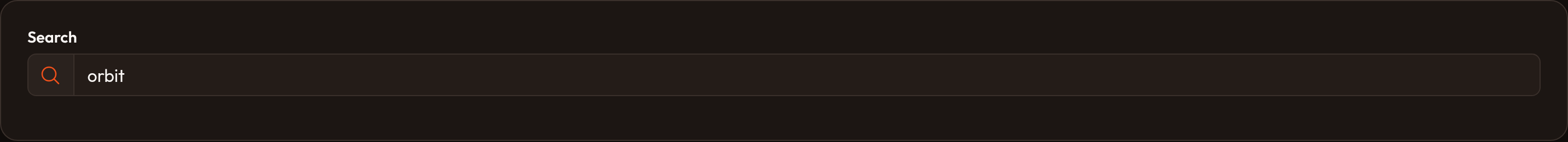 Orbit Prefix and suffix icon colors (dark)