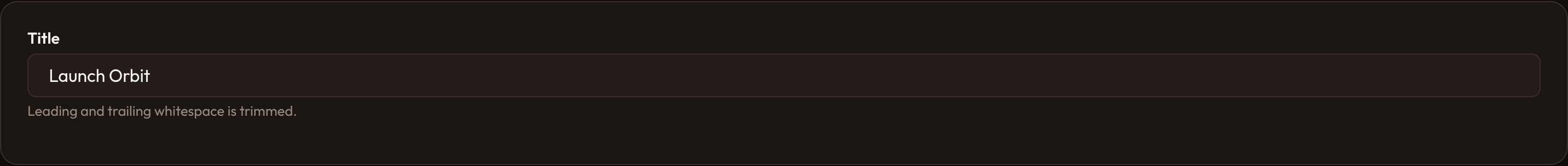 Orbit Trim (dark)