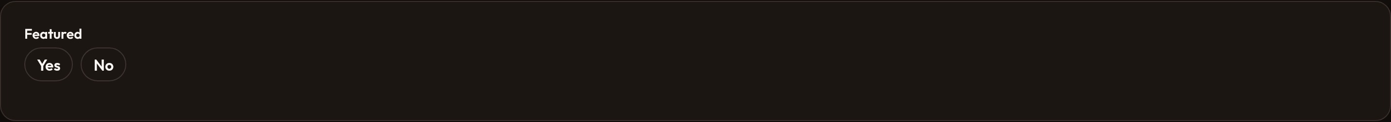Orbit Boolean Yes / No (dark)