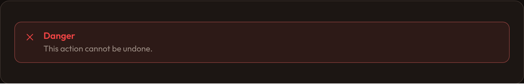 Orbit Danger callout (dark)