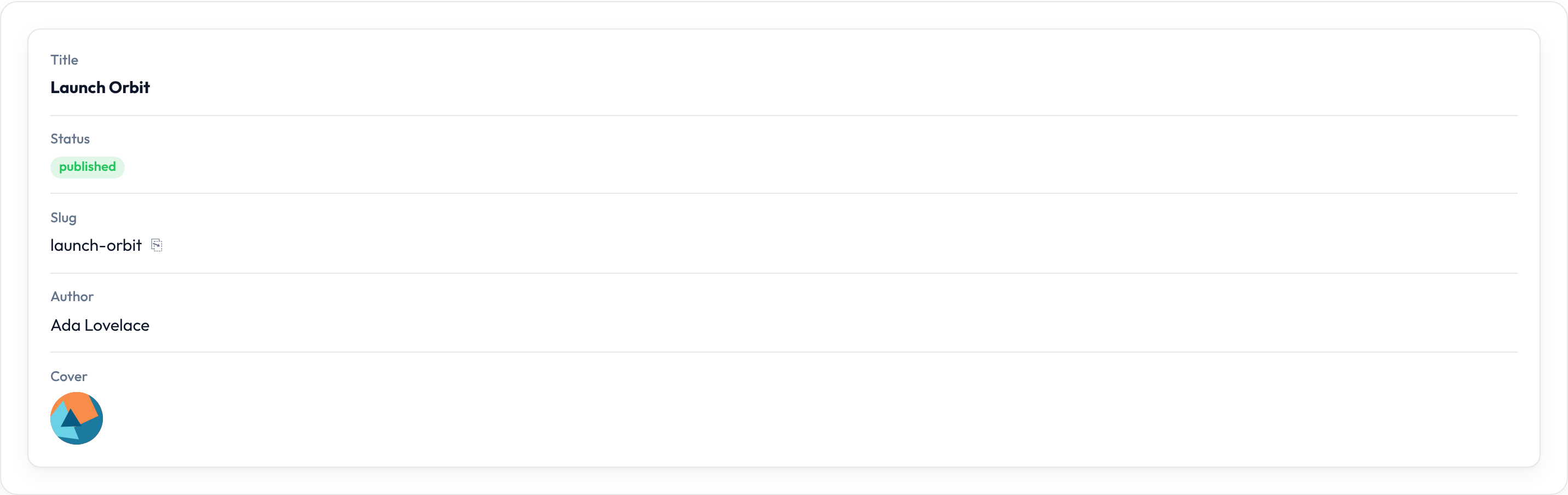 Orbit Infolists overview (light)