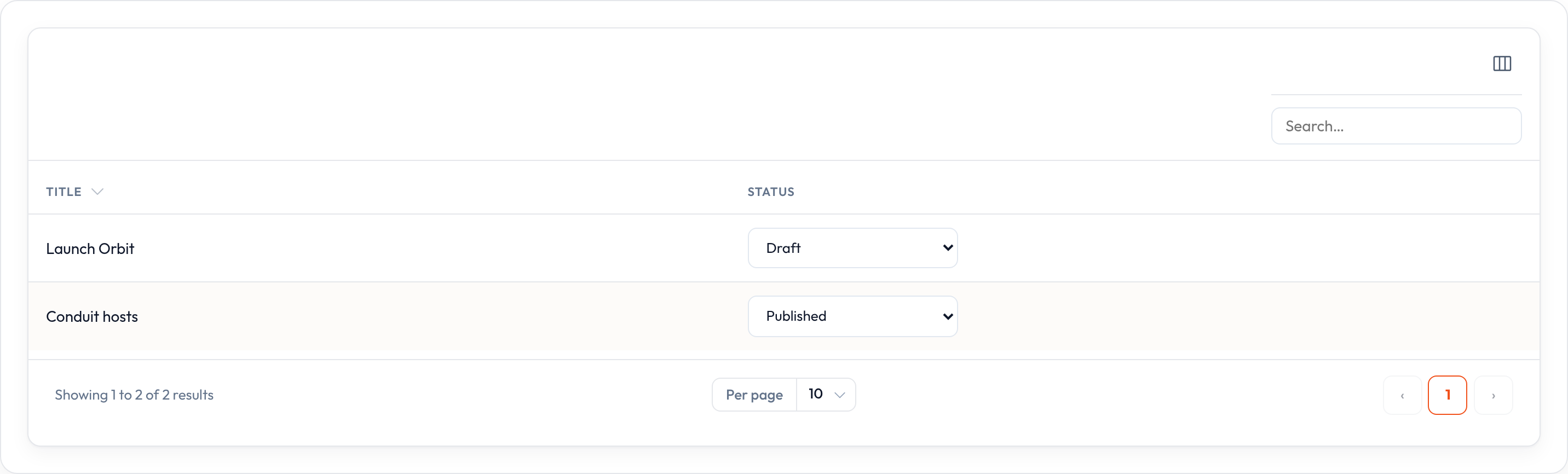 Select column (light)